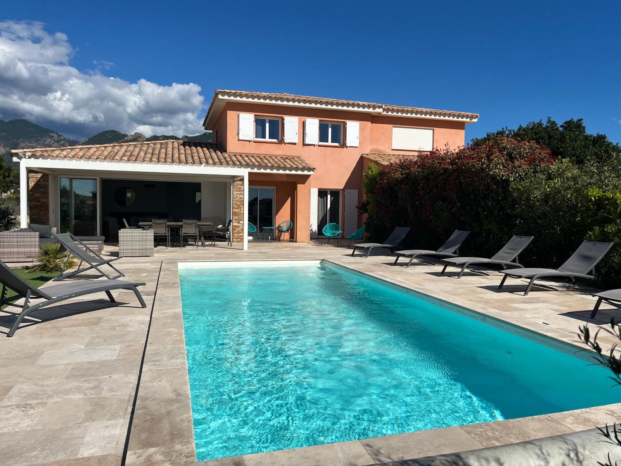 Villa Chez Geraldine Piscine Chauffee, Proche Plage Et Riviere Lecci Kültér fotó