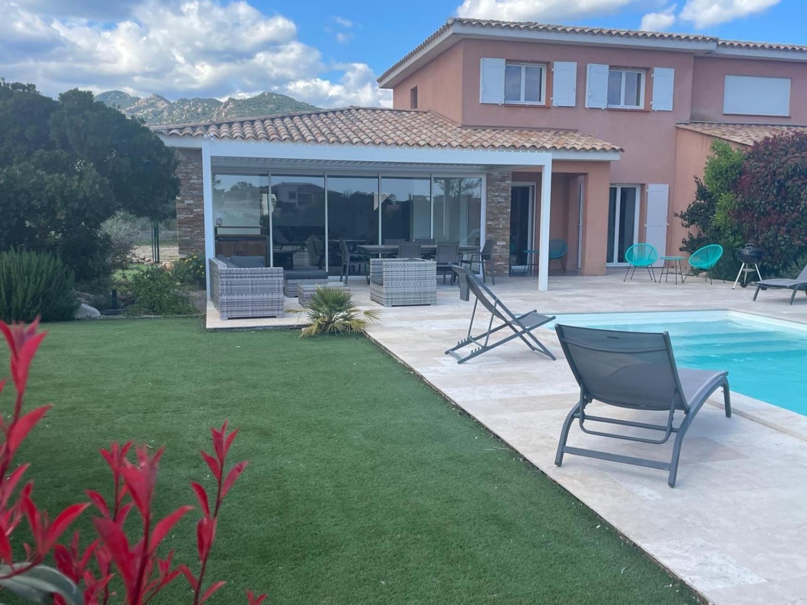 Villa Chez Geraldine Piscine Chauffee, Proche Plage Et Riviere Lecci Kültér fotó